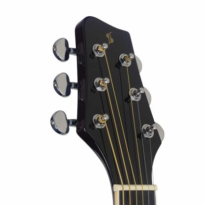 STAGG SA35 DSCE BK Dreadnought gitarr